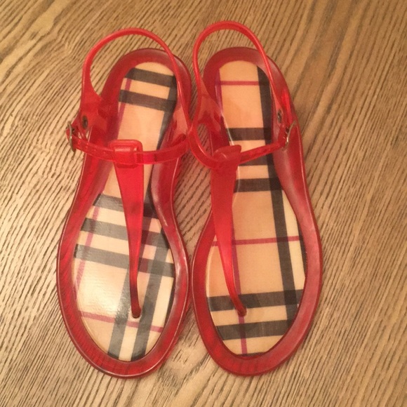burberry jelly sandals